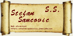 Stefan Samčović vizit kartica